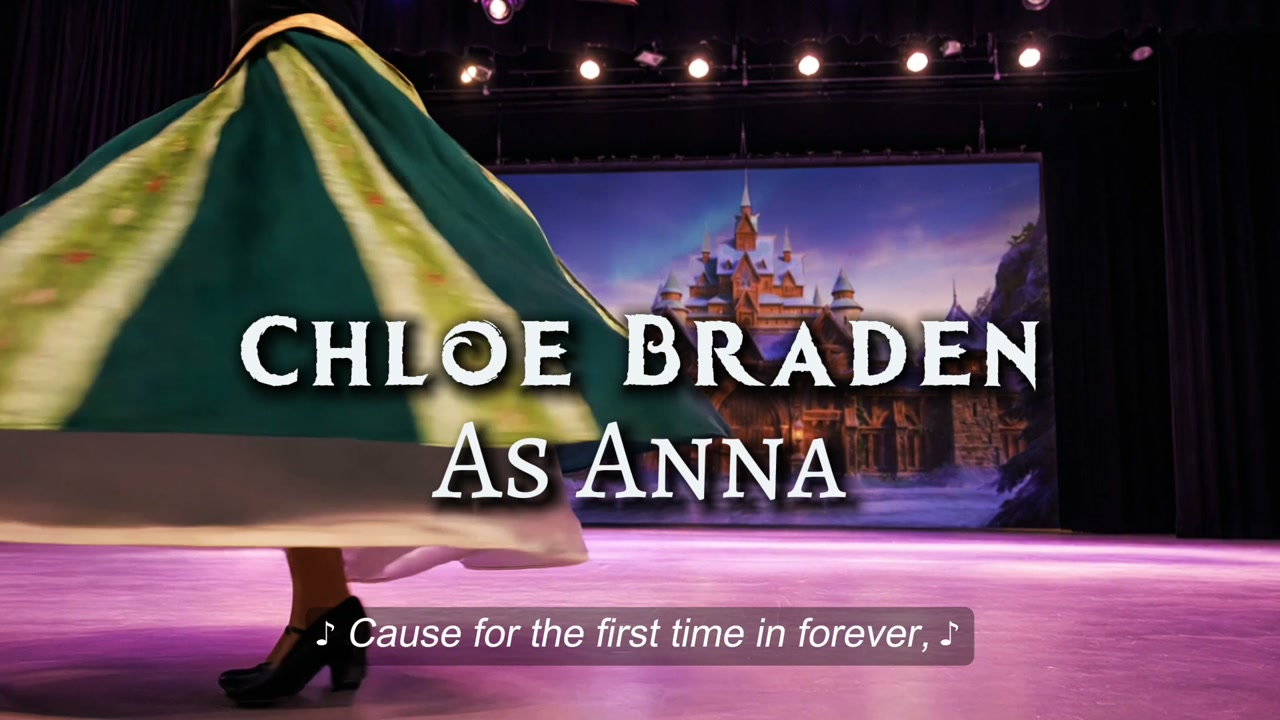 Anna character reveal from Frozen the Broadway Musical