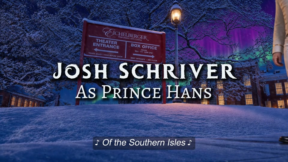 Hans character reveal from Frozen the Broadway Musical