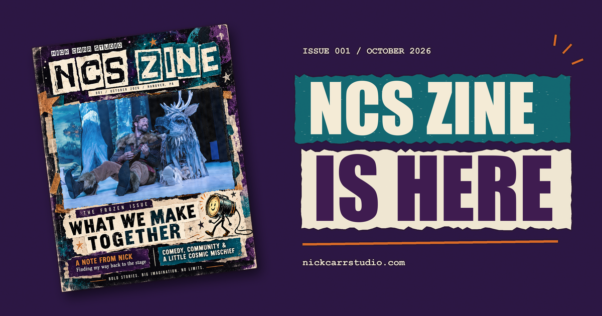 NCS Zine is here. Issue 001, October 2026, with the complete angled What We Make Together cover.